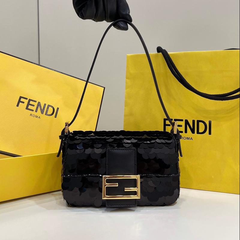 Fendi Clutches Shoulder Bag 8BS049 Bead Black